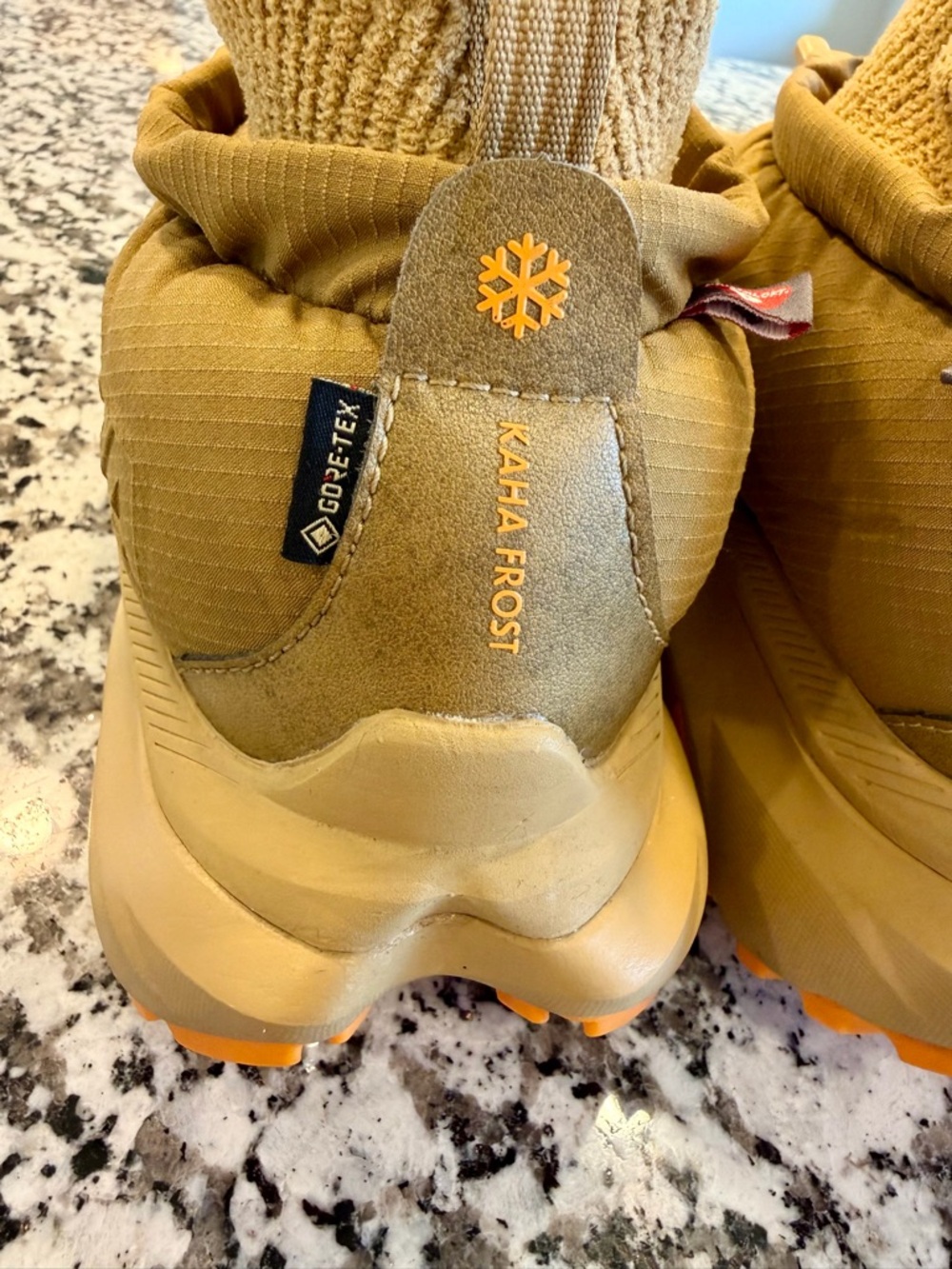 Hoka One One Men's Tan and Orange Rain & Snow Boots - Picture 11 of 15
